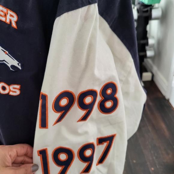 ORIGINAL 1997-1998 DENVER BRONCOS NFL SUPER BOWL CHAMPIONS JACKET - Picture 3 of 6